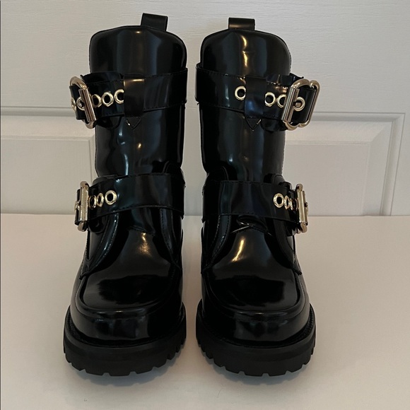 Jeffrey Campbell Craven Ankle Boots Black Size 10 - Picture 5 of 10